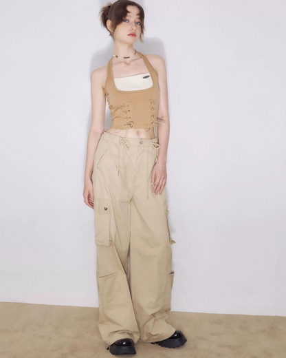 Girly Basic Cargo Pants