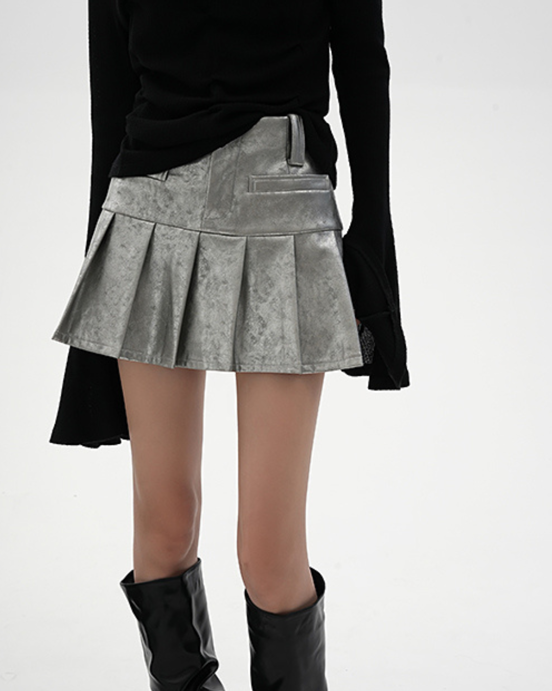 Mode Leather Mini Skirt