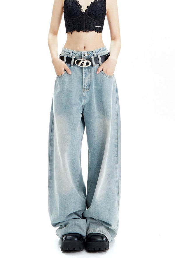 Blue Gradient Denim Trousers