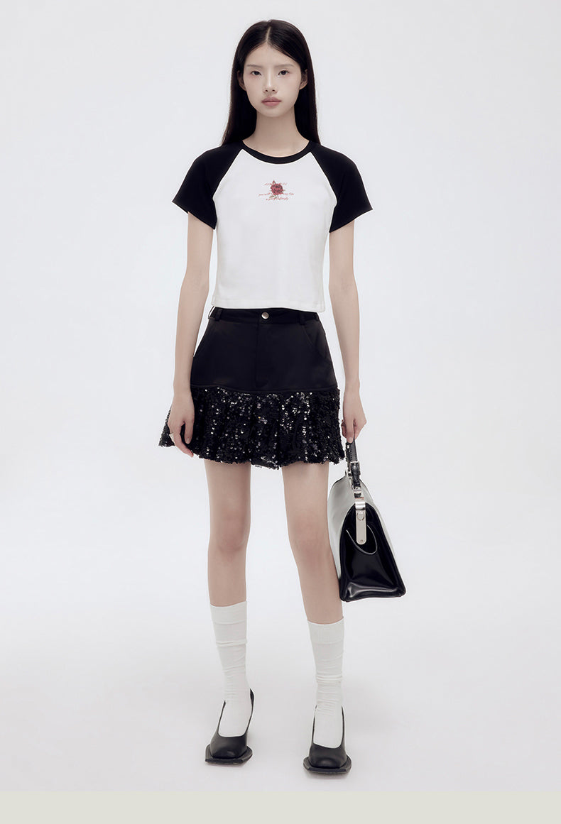 Bicolor Short Sleeve T-Shirt