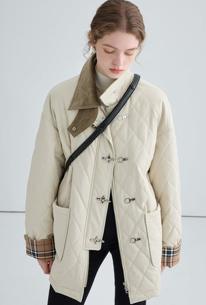 Switched Quilted Cotton Jacket