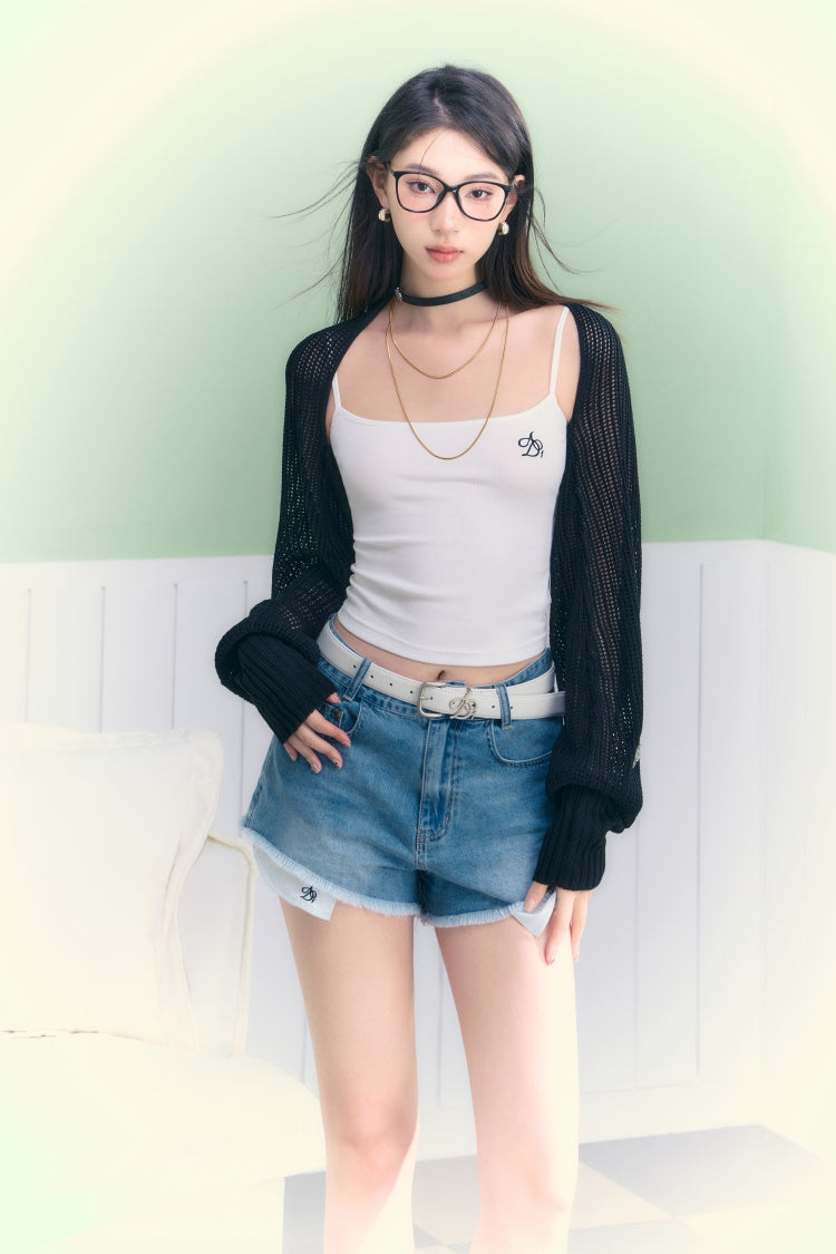 Dolman Sleeve Short Loose Cardigan