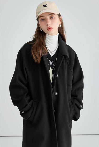 Drop Shoulder Sten Collar Coat