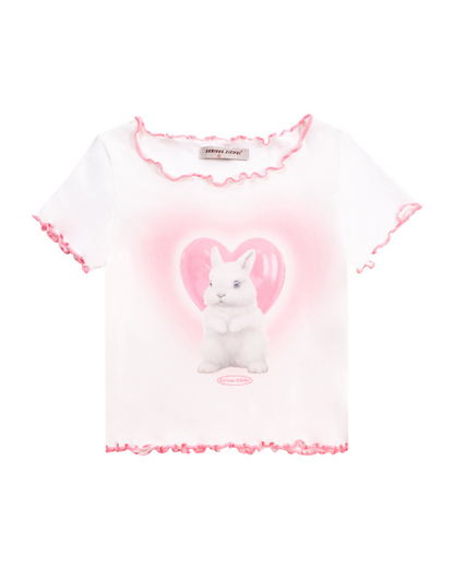 Girl Love Rabbit Short Tops