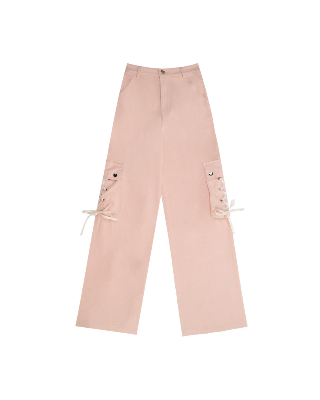 Ribbon Design Cargo Pants