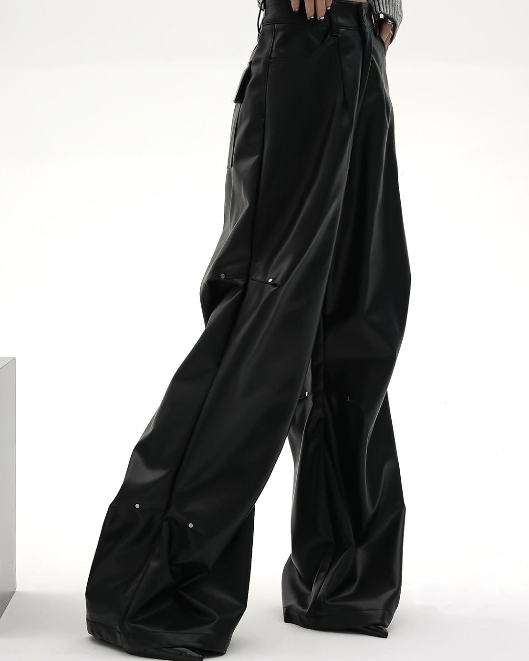 Leather Wide Pants