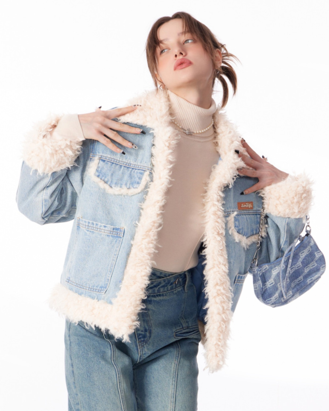 Thick Cotton Denim Coat