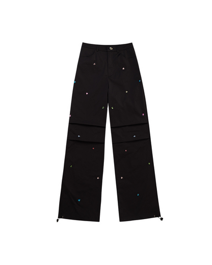 Retro Diamond Wide Pants