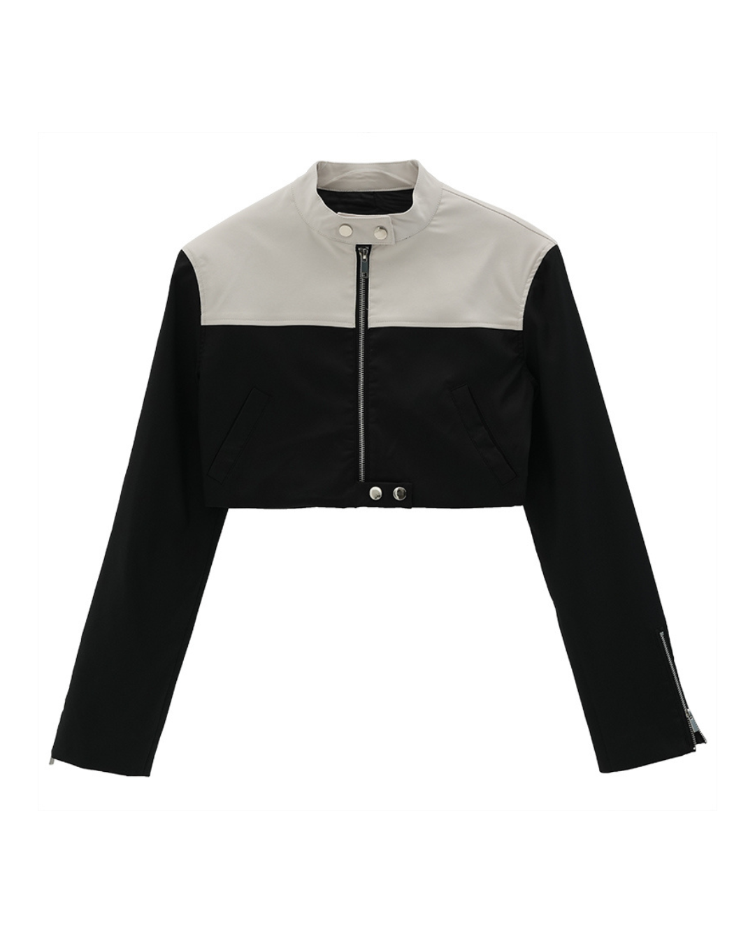 Bicolor High Waist Riders Jacket