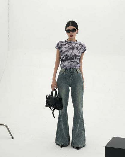 Wide Leg Flared Pants