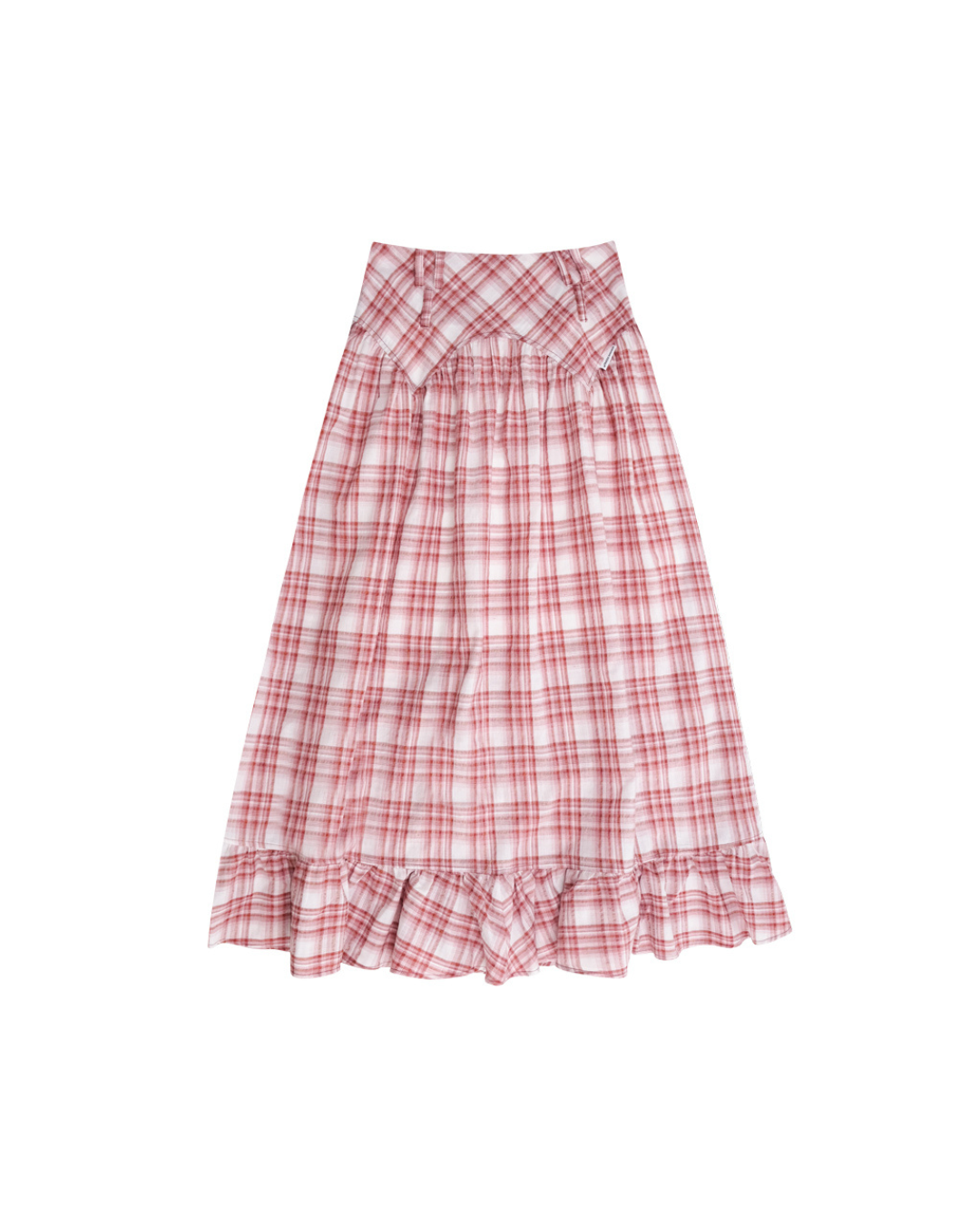 American Retro Red Plaid Skirt