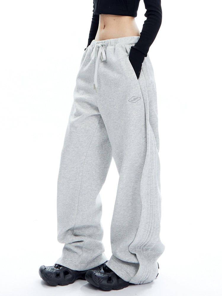 Sports Style Sweat Loose Pants