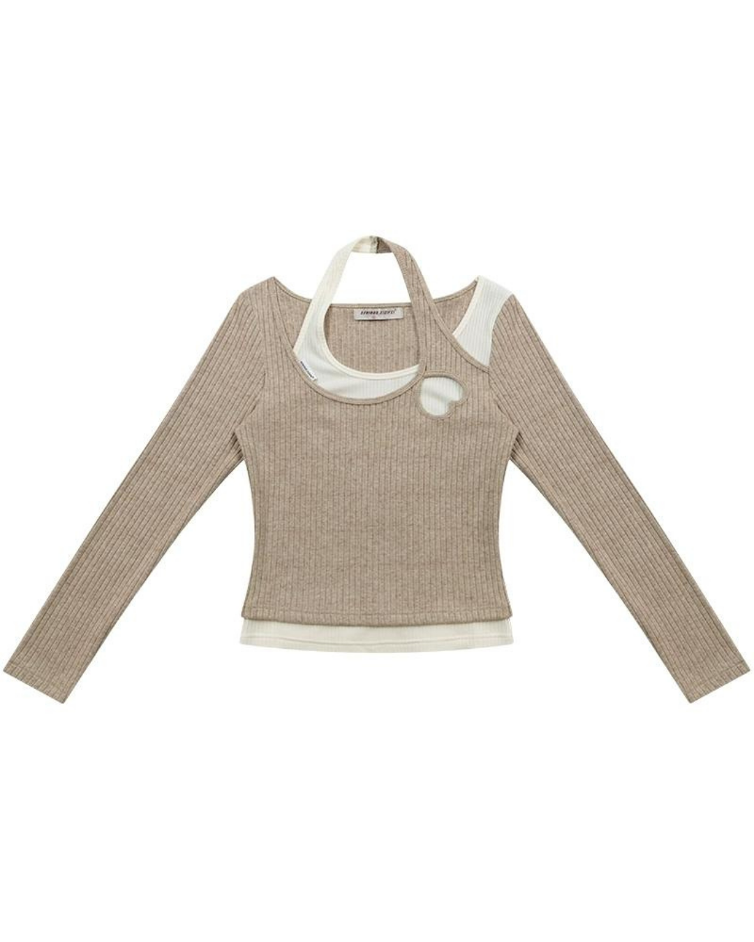 Halter Neck Long Sleeve Knit