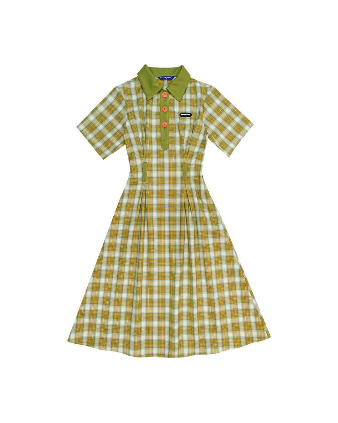 Polo Color Plaid Dress