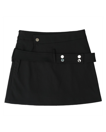 A Line Belt Skirt