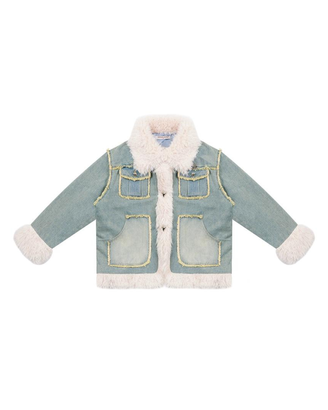 American Retro Quilted Denim Jacket