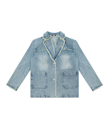 Diamond Casual Denim Jacket