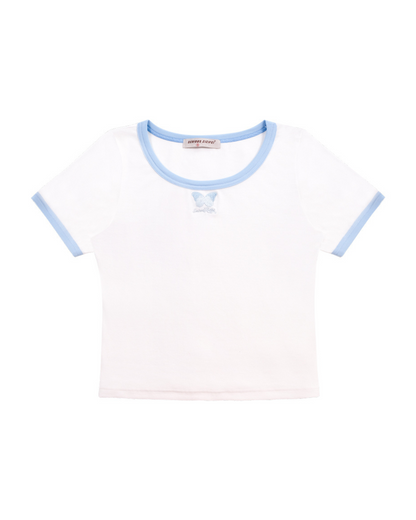 Retro Slim Round Neck T-Shirt