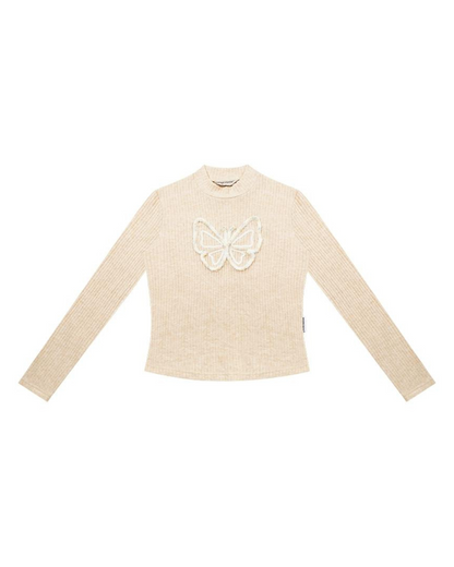 Butterfly Half Turtleneck Slim Knit