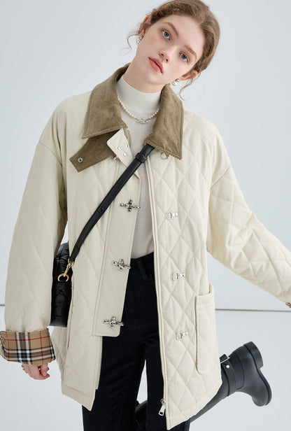 Switched Quilted Cotton Jacket