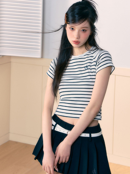 A-line Short Pleated Pants Skirt