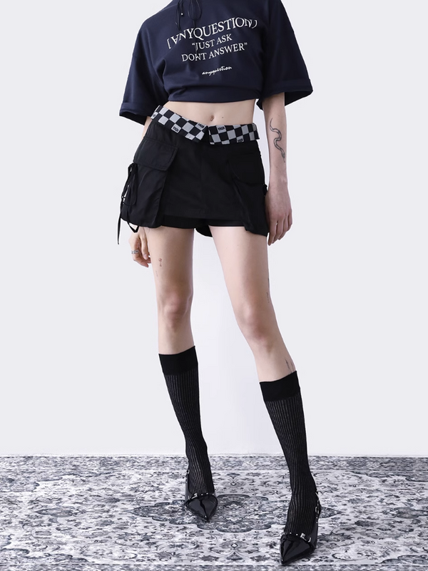 Waist Check Shorts Skirt