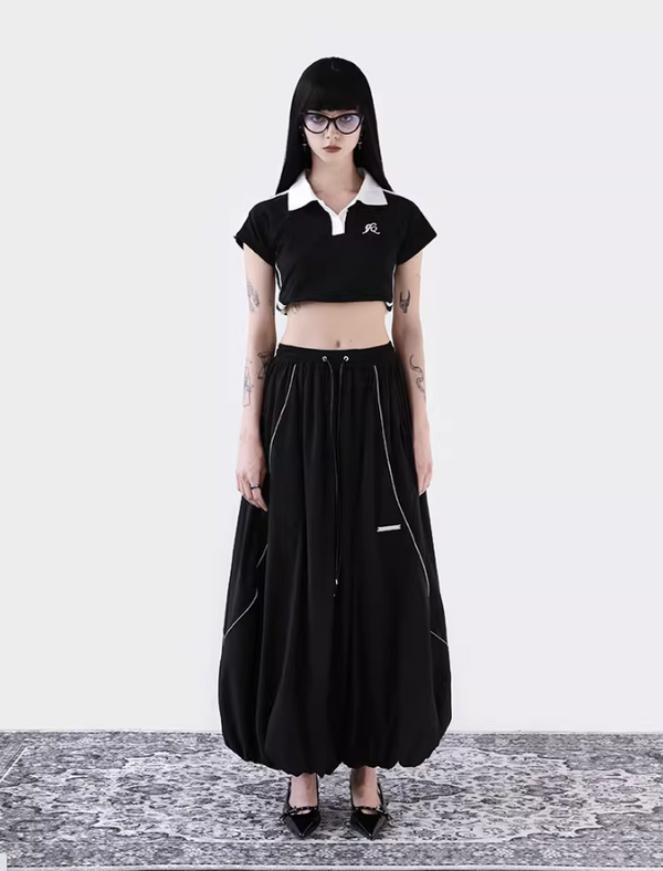 Bicolor Short Polo Shirt