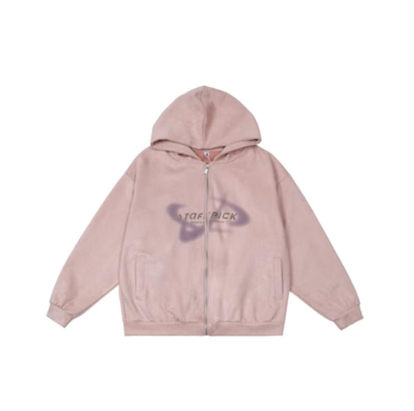 American Retro Suede Hoodie