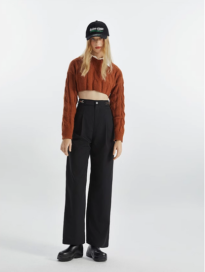 High-end casual wide pants