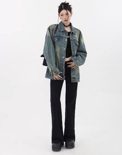 Oversize denim jacket