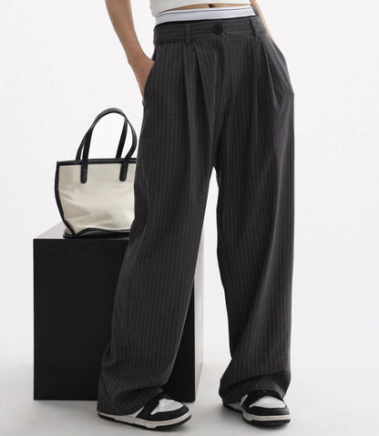 Striped two-piece pants
