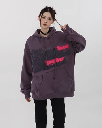 Letter Print Hoodie