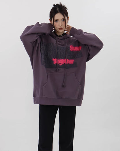 Letter Print Hoodie