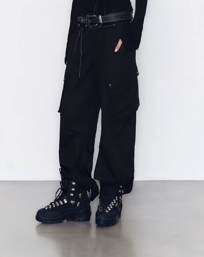 Double Waist Loose Work Pants