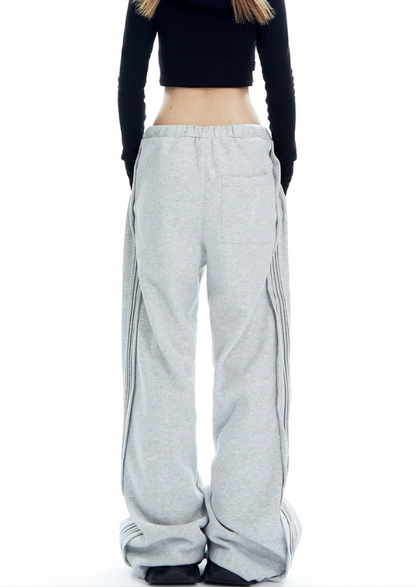 Sports Style Sweat Loose Pants