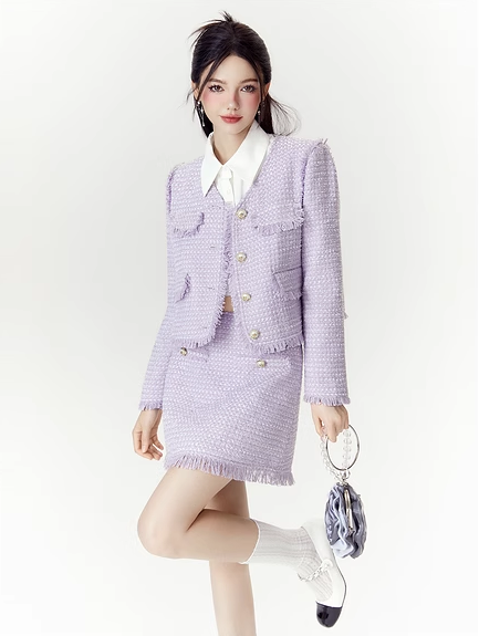 Elegant Temperament Short Skirt Suit