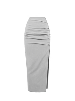 Slit Middle Hip Hug Long Skirt