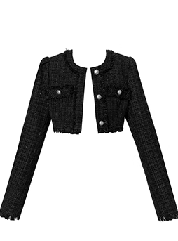 Modus Chic Short Tweed Jacke + Schlitz Long Tweed Kleid