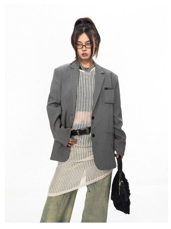 Niche Silhouette Three-dimensional Pocket Suit