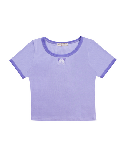 Retro Slim Round Neck T-Shirt