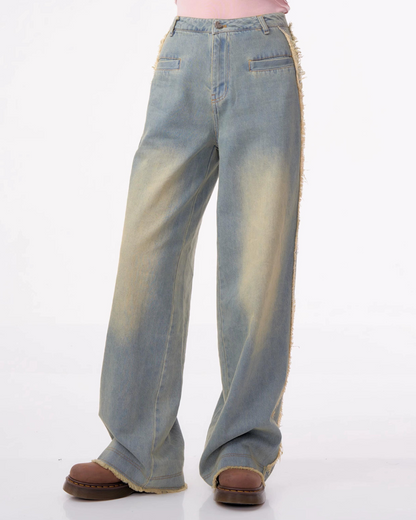 Retro Low Edge Straight Pants