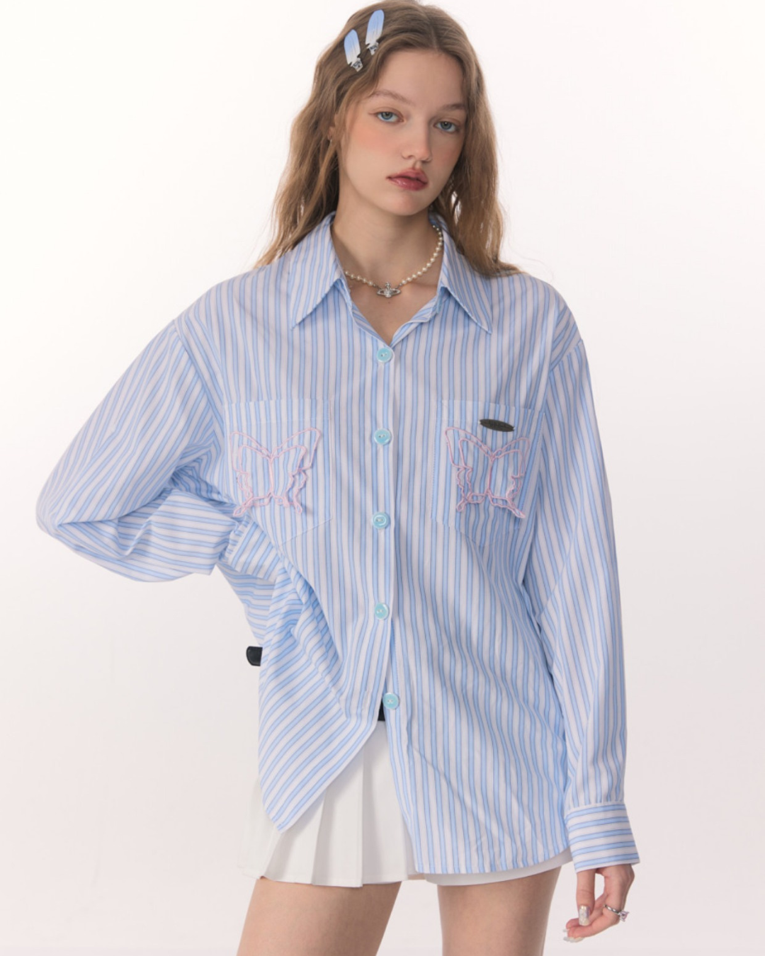 Butterfly Stripe Shirt