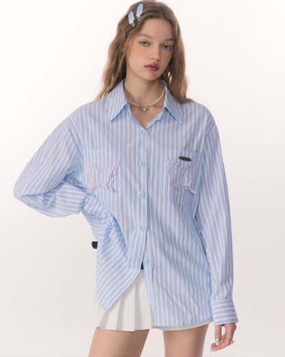 Butterfly Stripe Shirt