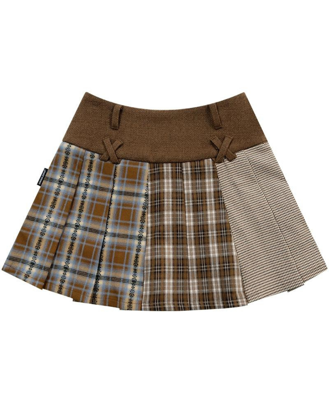 Retro Plaid Pleated Skirt