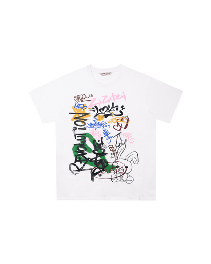 Doodle Style Design Short Sleeve Tee