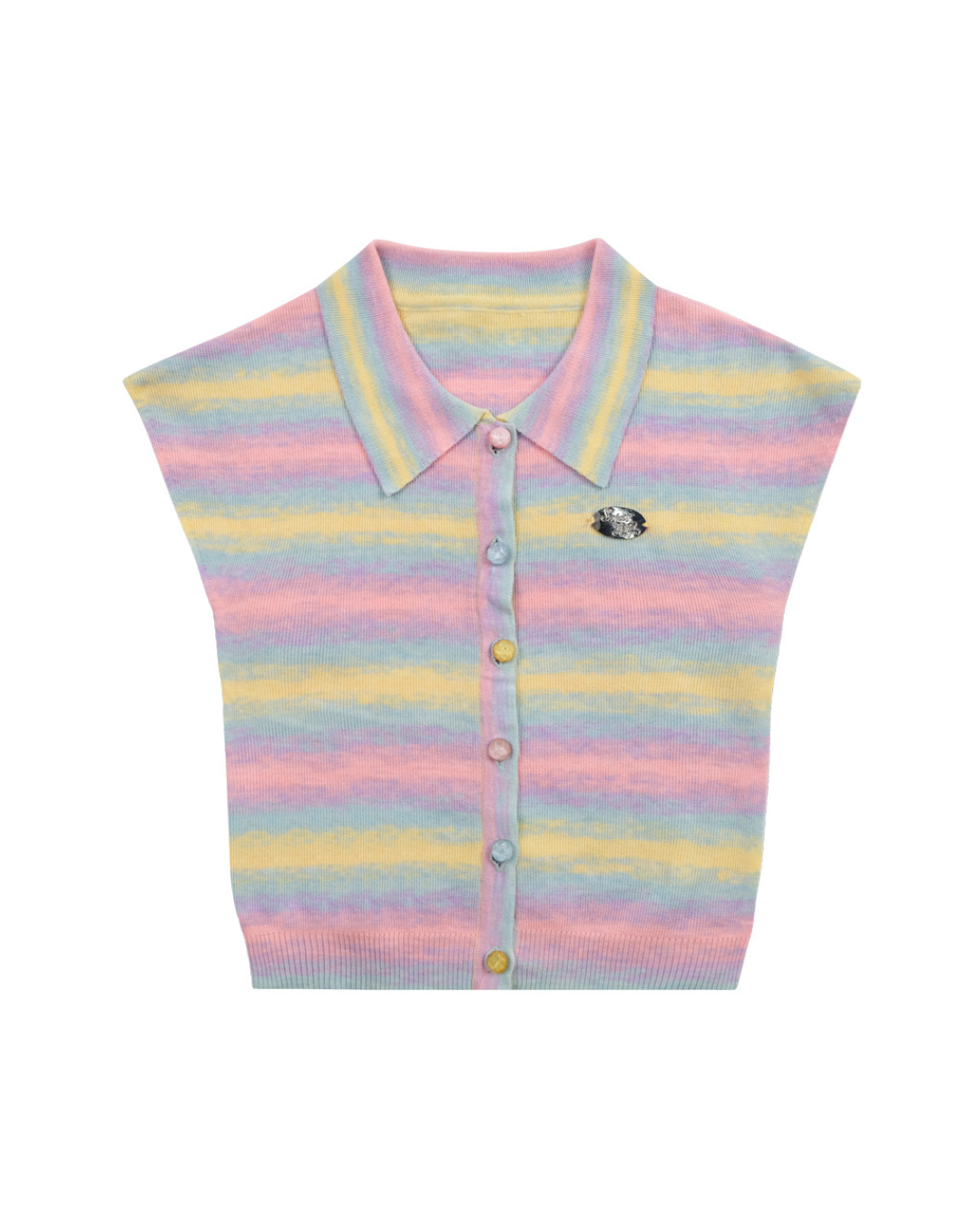 Pastel Border Top Polo