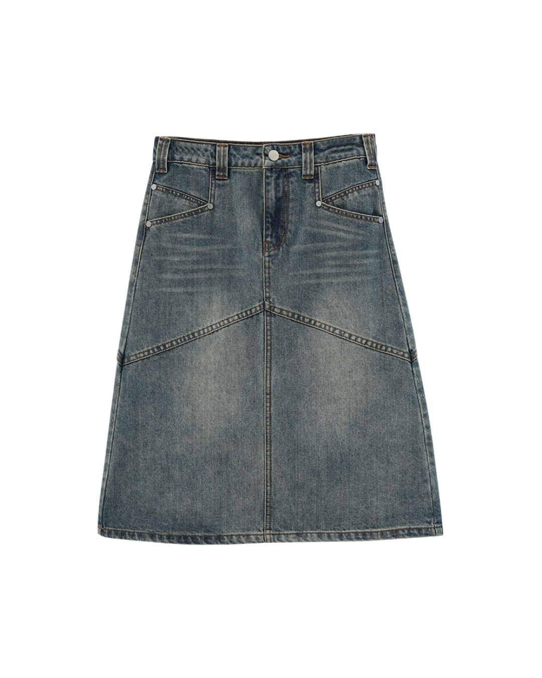 American Street Wash Denim Skirt