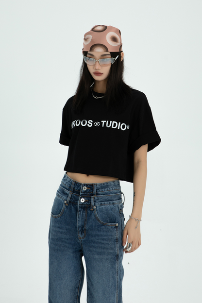 Cropped Loose Silhouette T-Shirt