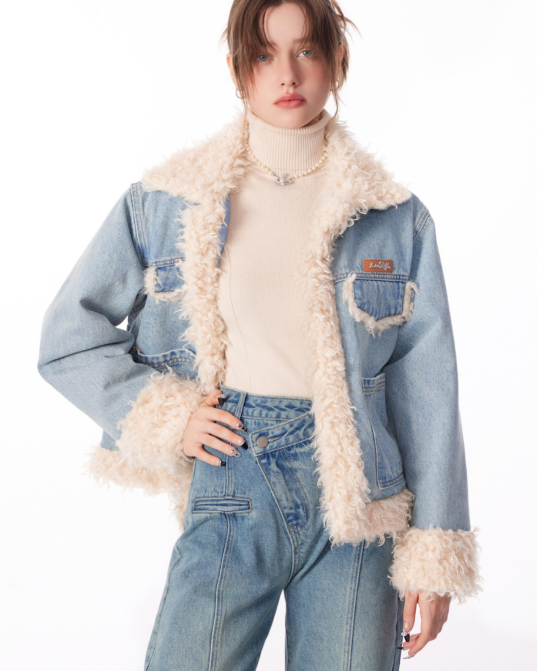 Thick Cotton Denim Coat