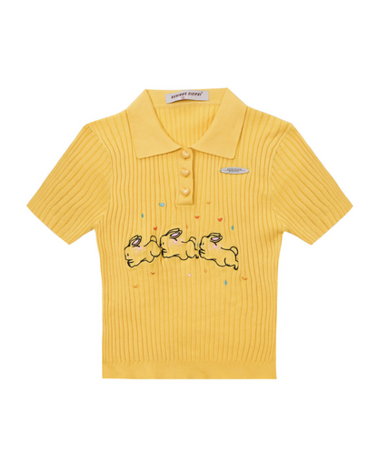 Rabbit Polo Knit Shirt